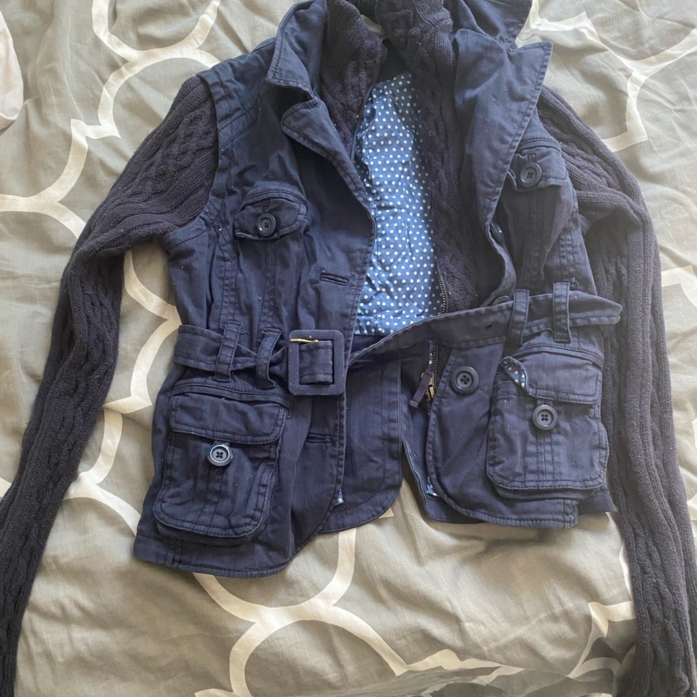 Free people Y2K jacket navy blue